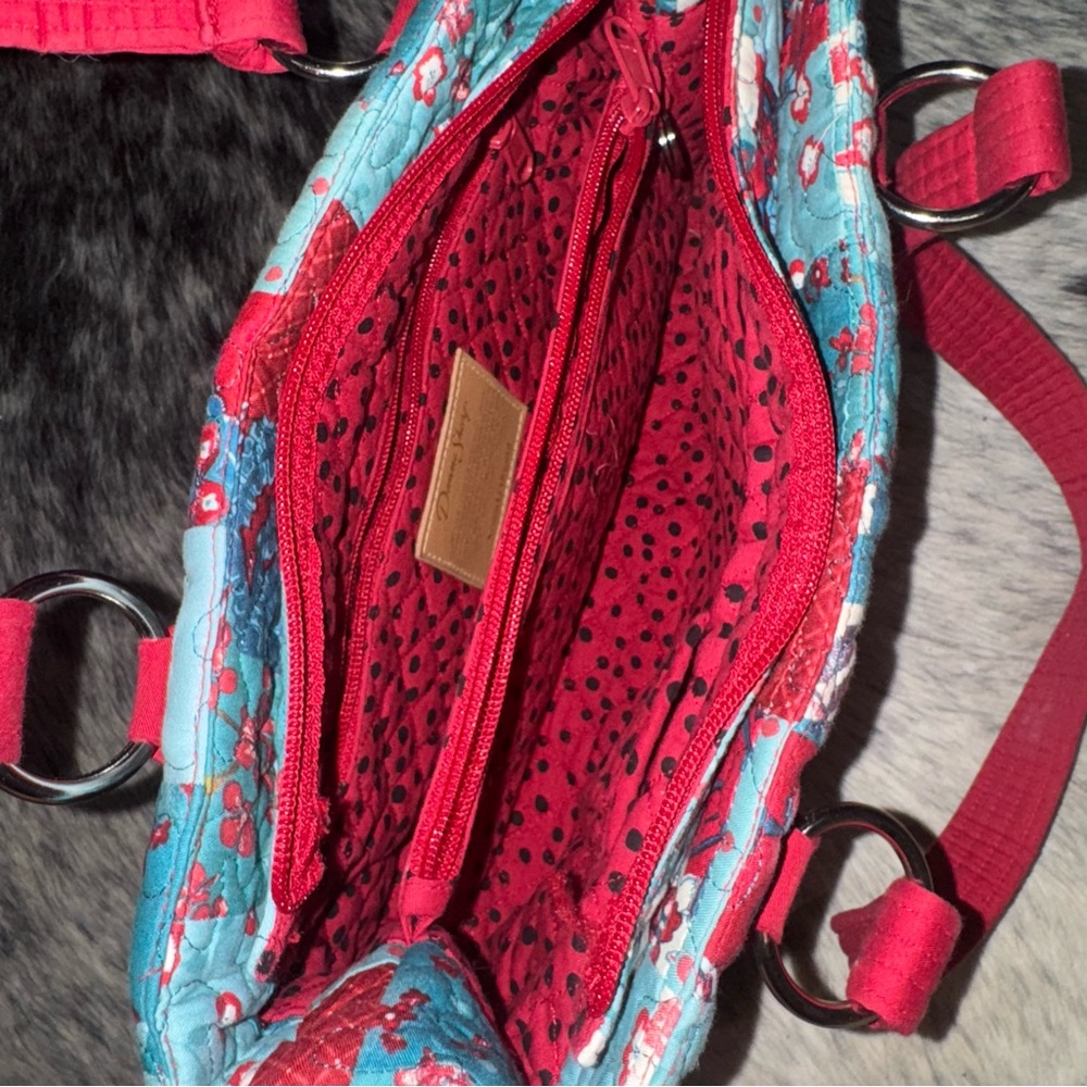 Donna Sharp Patchwork Red And Blue Women's Bag - image 4